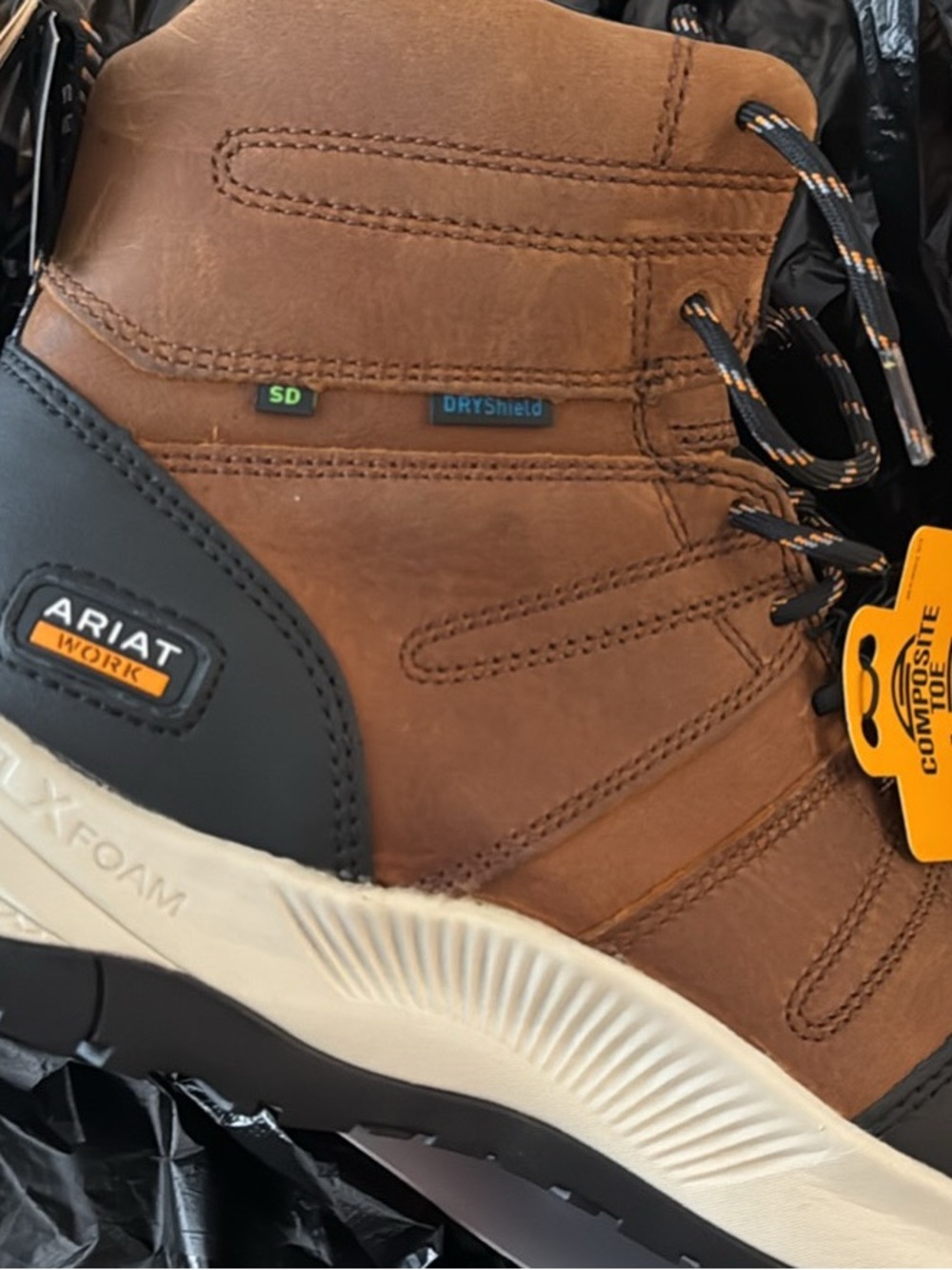 Ariat Men’s Brown and Black DRYShield Work Boot